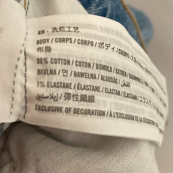 Abercrombie & Fitch The Kick Flare Ultra High Rise Curve Love Size 30/10S - Picture 8 of 9